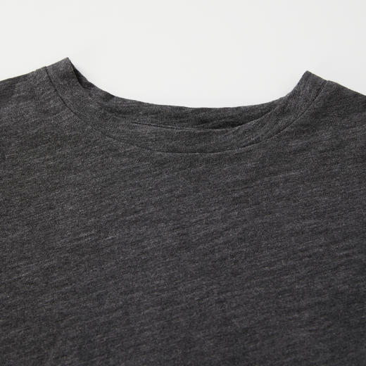 ROMI STUDIO“松弛简约”100%有机棉竹节花纱感圆领短袖T恤421T5035 商品图2