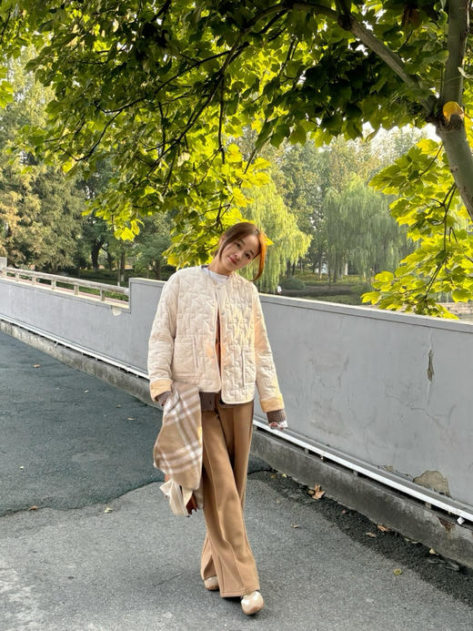 25特价 2411216    衔线拼图 羽绒服 鹅绒 “老钱”气质风 商品图2