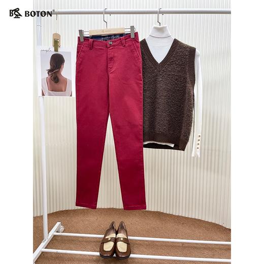 【第2件半价！尾货清仓不退换】波顿女士休闲窄脚长裤LE151314 商品图3