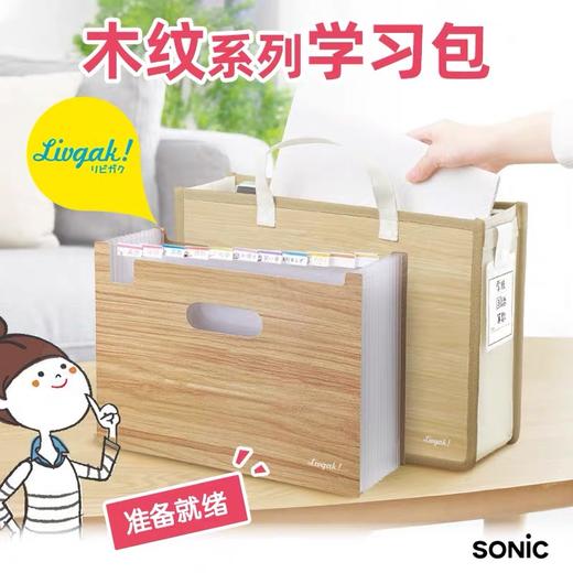 日本SONIC索尼克试卷资料分类索引收纳手提式文件包 商品图0