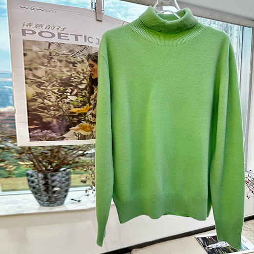 【顺丰包邮】20033 洛诗琳秋冬基础款100%羊毛保暖百搭高领毛衣21805 商品图3