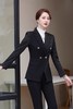 ELLA JADE 雅黑条纹拼接西装套装 14664 商品缩略图2
