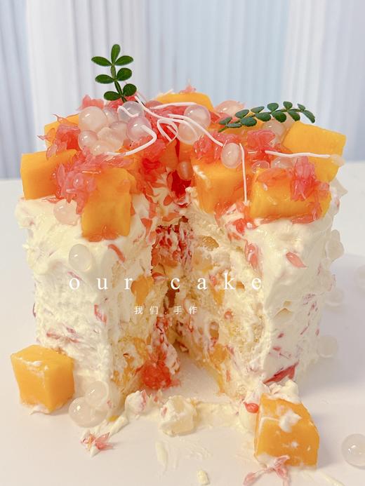 杨枝甘露口味蛋糕(内含芒果西柚爆爆珠)-低糖处理无添加 商品图2