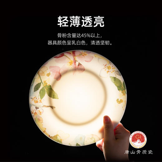 骨瓷餐具套装 | 水彩系列骨瓷套装礼盒款 四季三餐 愿你常伴 商品图1