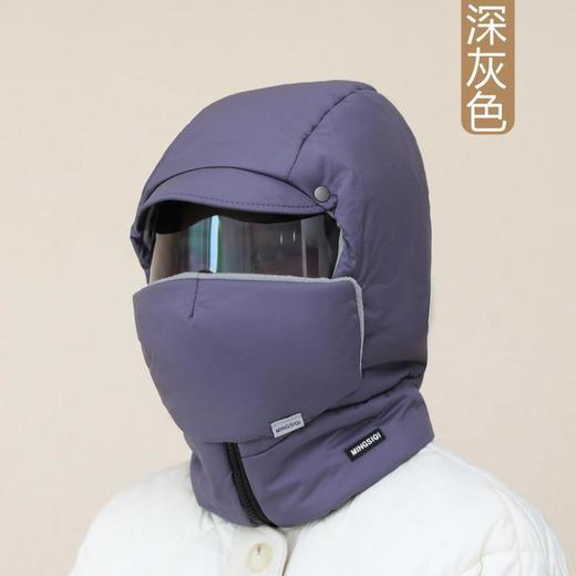 【一件顶三件！户外多功能帽子】女冬季加厚防风面罩保暖神器骑行电动车防寒套头棉帽雷锋帽男。ry 商品图6