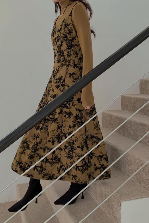 ANSUABEL 艺术花朵吊带连衣裙 19305 商品图5