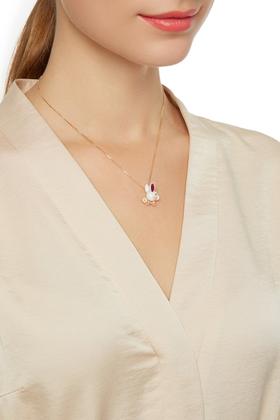 HAYES 动物花朵吊坠项链 6895