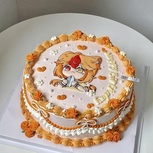 动漫手绘蛋糕（含有奶油霜成分/提前24小时预定） 商品图0