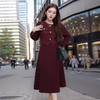 奢姿2024年秋季新款大码女装气质假两件裙子胖妹妹织带拼接连衣裙 商品缩略图0