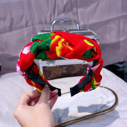 网红爆款流行东北大花国潮凤凰牡丹系列发箍 商品图3