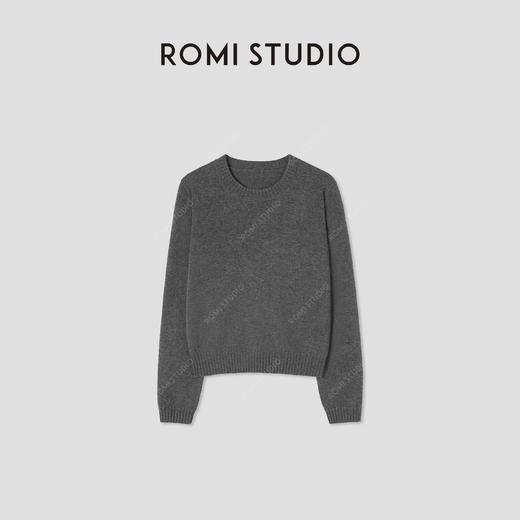 ROMI STUDIO“温暖已至”100%羊毛手工珠链袖软糯套头毛衫 432TS133 商品图0