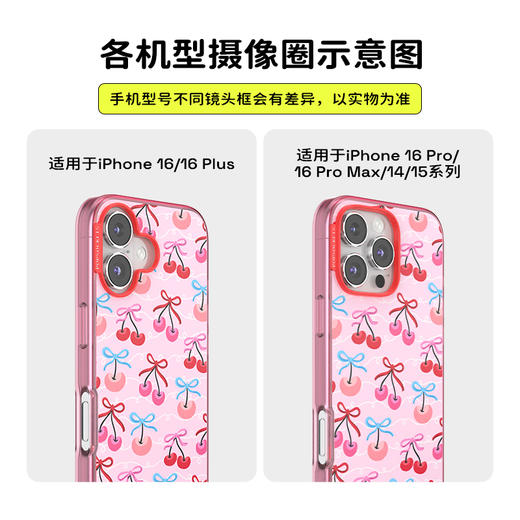 【水果野餐·手机壳】樱桃优格 POPCASE手机壳 MagSafe Popcase磁吸款 粉色 水果 拼接 iPhone 16/15/14 商品图2