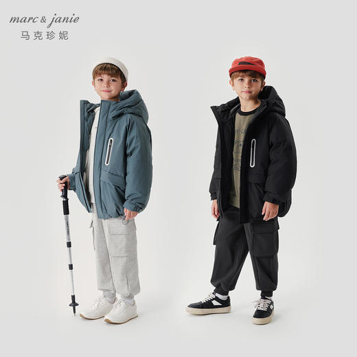 【三防保暖】马克珍妮男童户外防寒羽绒服2024年冬装新款241592 商品图2