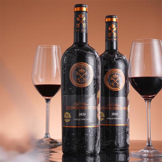 瑾瑜白鹿堡干红葡萄酒 智利进口 国王徽章老藤独占园黑标 750ml六瓶 皮盒装 商品图2