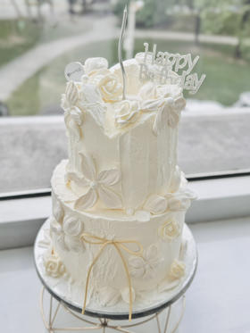 5+7寸新罗马复古刮花蛋糕