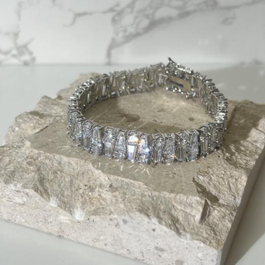 北京仓｜CZ by KJL-Emerald/Baguette 30CTTW-梯形 网球 手链［美国设计师］ 商品图0