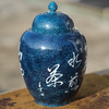 洒蓝手书大号茶叶罐摆件将军罐 商品缩略图2