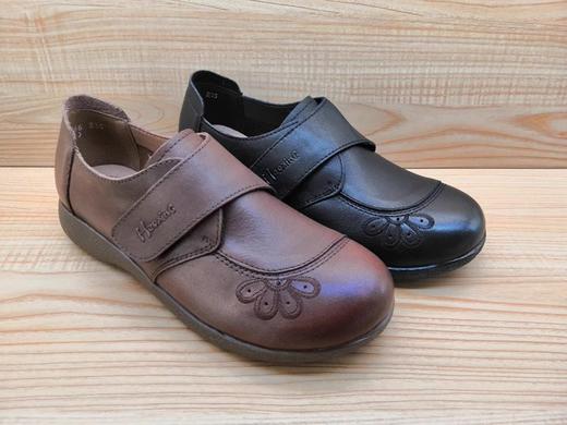 豪行真皮女鞋22346066舒适休闲平底软皮单鞋 商品图3