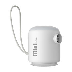 倍思 小口袋 户外露营迷你充气泵 星光白