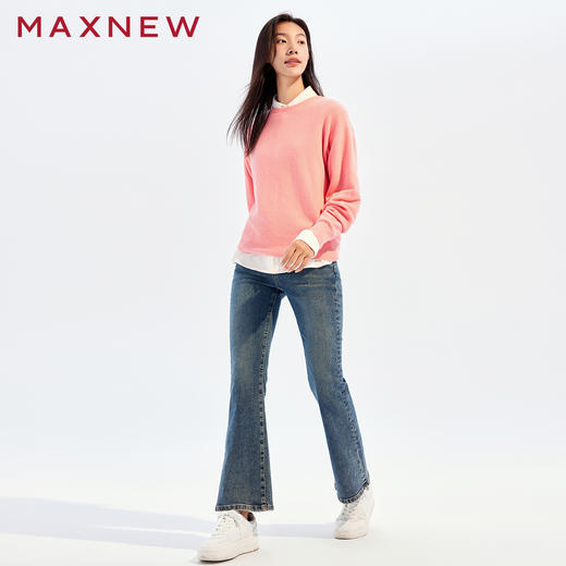 【毛衫】丝光超柔圆领毛衫1N4222504 商品图4