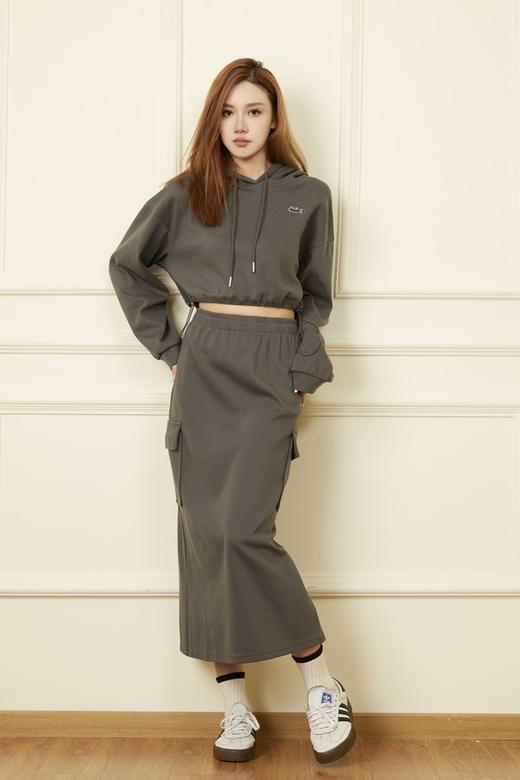 WHO KNOWS 深灰色休闲卫衣半裙套装 19278 商品图2
