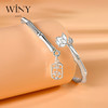 Winy9999足银净心莲手镯新中式小众精致银镯子送女友生日礼物 商品缩略图2