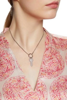 OUDAL奥黛儿 钥匙吊坠银色项链 7057