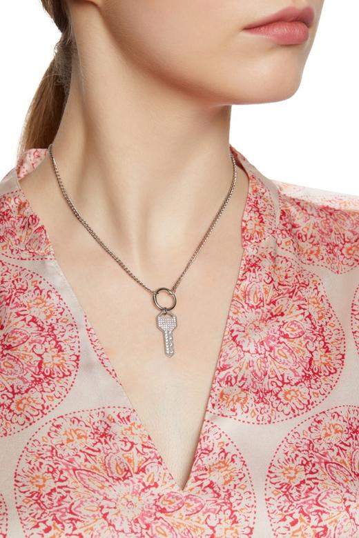 OUDAL奥黛儿 钥匙吊坠银色项链 7057 商品图0