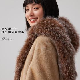 挪威之冬「帽子围巾两用」狐狸毛护耳围脖冬季保暖加厚男女同款