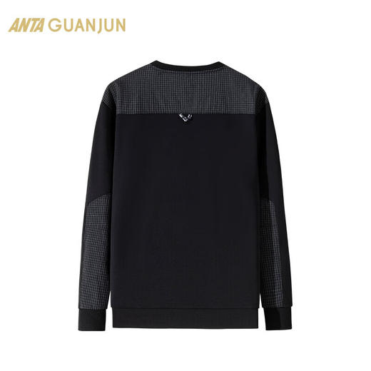 安踏冠军户外系列套头卫衣男士密暖绒保暖圆领运动上衣152440710 商品图1