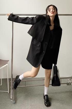 ANSUABEL 宽松款西装马甲两件套装 14527