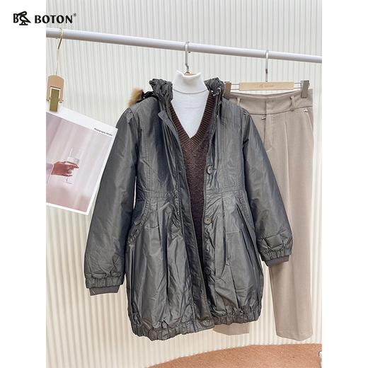 【第2件半价！尾货清仓不退换】波顿女士甩帽甩毛不甩胆羽绒褛LJ609 商品图5