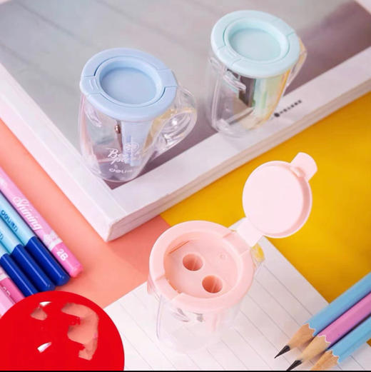 得力 双孔卷笔刀 30g/个（颜色随机） 商品图0