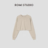 ROMI STUDIO“松弛纽约”甄选棉混纺内加绒廓形短卫衣 RW24ASG0360 商品缩略图4