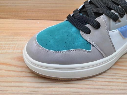 豪行真皮休闲男鞋12323127平底时尚系带高帮潮鞋 商品图4