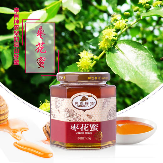 神农蜂语枣花蜜500g 商品图1