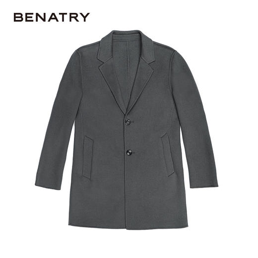 贝纳川经典通勤男士中长款大衣外套120428002 商品图0