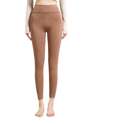 德绒护膝秋裤加绒加厚无痕打底棉毛衬裤大码保暖 商品图4