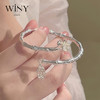 Winy9999足银净心莲手镯新中式小众精致银镯子送女友生日礼物 商品缩略图4