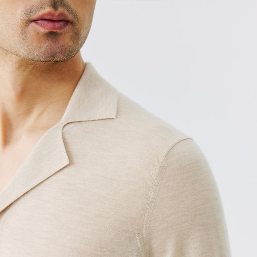 东黎 • 山羊绒男士秋冬精纺针织翻领羊开衫 4893 商品图7