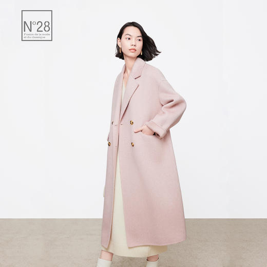 【破价】【韩剧女主角】冬款气质高级感中长款毛呢大衣舒适简约外套8352D529 商品图3