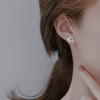 Winy925纯银摘花一朵银色耳钉轻奢小众时尚银耳饰送女友送闺蜜生日礼物 商品缩略图5