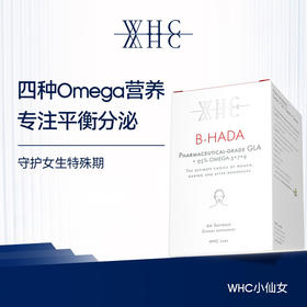 WHC小仙女鱼油女生95%高纯度Omega3 γ亚麻酸呵护女士特殊期60粒