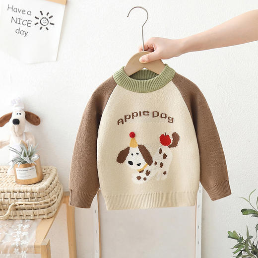 【面料亲肤，柔软透气】新款男童毛衣 套头洋气卡通 小童秋冬装 儿童针织衫内搭毛衣-QQ 商品图5