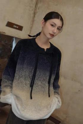 ANSUABEL 复古渐变软糯针织上衣 19319