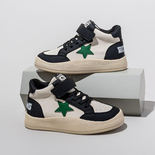 ✨【巴布豆童鞋秋冬高帮板鞋】🌸 ✅自然干爽不臭脚，🌿色彩缤纷，👏版型舒适又百搭， ✅上脚触感轻便柔软，🌻童真洋溢，时尚潮流 商品图7