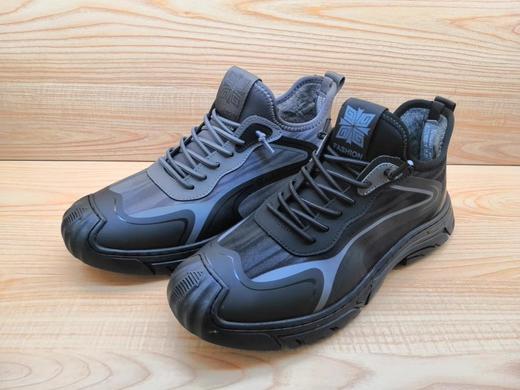 冬季新款豪行舒适运动休闲男鞋12462801时尚平底保暖加绒棉鞋 商品图4