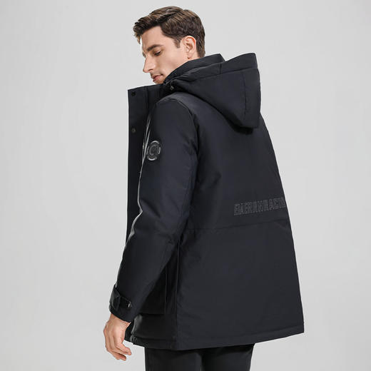 【连帽可脱卸】罗蒙秋冬纯色简约男士羽绒服休闲百搭羽绒服男潮流男士外套 商品图3