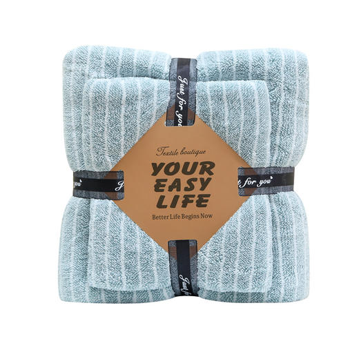 「两件套！礼盒装」珊瑚绒毛巾浴巾 成人柔软吸水四季可用礼盒毛巾浴巾两件套居家布艺 商品图4