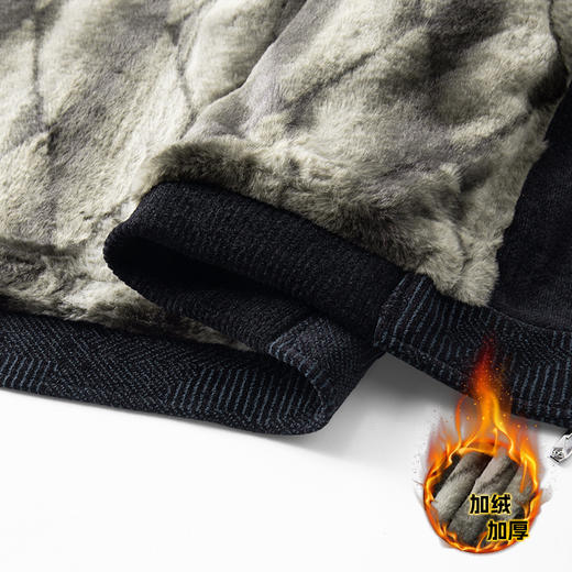 【雪尼尔】【新款DX】大依优型大码立领加绒棉服棉衣保暖加厚加肥加大上衣男士外套胖子 商品图4